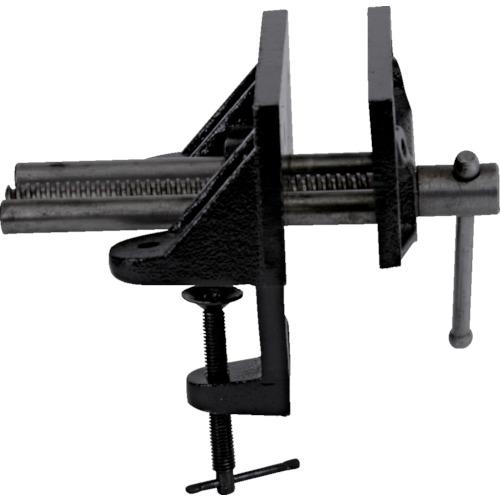 特長：使い勝手の良いスタンダードな木工用バイスです。用途：木工ワークの作業に。仕様：全長(mm)：155幅(mm)：150高さ(mm)：145口幅(mm)：150口開き(mm)：120口深さ(mm)：50締圧力(kN)：10タイプ：木工用バイス材質／仕上：本体、口金:鋳鉄シャフト、ハンドル:鋼材注意：強く締めすぎたり、強い衝撃を与えたりすると、破損する場合がございますのでご注意ください。重量物のため、輸送中に外箱が傷つくことがございます。製品本体に異常がない場合は、そのままお使いいただけます。鋳造品の抜き勾配などにより、寸法に3mm程度の公差が発生する可能性があります。chemSHERPAおよびSDSのご提供は行っておりません。オプション品欄に記載の口金・ねじ以外の部品はお取り扱いしておりません。　●代表画像について 商品によっては、代表画像を使用している場合がございます。 商品のカラー、サイズなどが異なる商品をイメージ画像として 使用させて頂いている場合がございます。 必ず、商品の品番と仕様をご確認のうえ、ご注文お願いいたいます。 　●お買上げ明細書の廃止について 当店では、個人情報保護と環境保護の観点から同封を廃止しております。 お買上げ明細書が必要な場合は、備考欄に「お買上げ明細必要」と 記載お願いいたします。 当店からの出荷の場合は、同封にて発送させて頂きます。 （※メーカー直送の場合は、PDFデータをメールさせて頂きます。） 　注意事項 ※商品名に【2個セット】等、数量の明記がない場合は1個での販売となります。