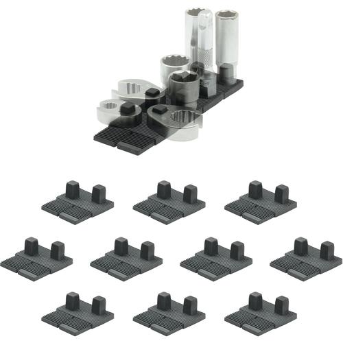 Diy, Supplies - ステルスマウント ツールホルダー Drawer Hiveツールキャビネット用3/8(差込角9.5mm)ソケットホルダー 10個入り ( DHSP-3/8-SK-10 )