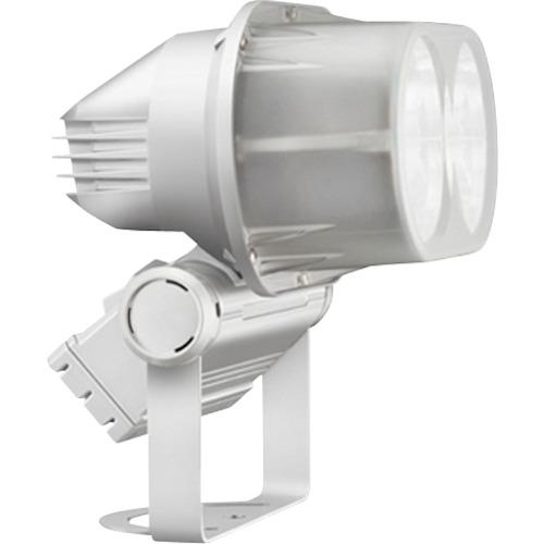 特長：メタルハライドランプ150Wと比較して消費電力約64％削減適材適所の光で省エネルギー化に貢献します。用途：スポーツ施設照明エリア照明サイン照明演出照明仕様：明るさ(lm)：8150幅(mm)：280奥行(mm)：213高さ(mm)：294光源色：5000K相当(昼白色タイプ)消費電力(W)100V：59.5消費電力(W)200V：59.5電源(V)(50/60Hz)：100/200/242共用球寿命(時間)：60000(光束維持率80%)色：ホワイト定格寿命(時間)：60000(光束維持率80%)配光角度：狭角タイプ1/10ビームの開き：18°使用温度範囲：-5℃〜+35℃保護等級：IP43取付角度：エニーポジション(制限なし)口出線：キャブタイヤケーブル(器具外1500mm)固有エネルギー消費効率(200V)：136.9lm/W平均演色評価数：Ra70耐雷サージ：6kV(コモンモード)設計許容風速：60m/sec60Wタイプグリーン購入法適合品屋外・屋内用電源ユニット内蔵形材質／仕上：アルミダイカスト(ポリエステル塗装)反射鏡：アルミダイカスト（内面鏡面処理）前面カバー：アクリル（クリア：狭角タイプ）、アクリル（フロスト：中角タイプ・広角タイプ）台座付アーム：ステンレス（ポリエステル塗装）　●メーカー取寄商品について 本商品はメーカーからの取寄商品となります。 納期は、メーカー確認後、メールでご連絡させて頂きます。 在庫状況、生産状況によっては、かなり納期がかかる場合もございます。 　※お急ぎの場合は、ご注文前の納期確認も承りますので、　　お気軽にお問い合わせください。 　●代表画像について 商品によっては、代表画像を使用している場合がございます。 商品のカラー、サイズなどが異なる商品をイメージ画像として 使用させて頂いている場合がございます。 必ず、商品の品番と仕様をご確認のうえ、ご注文お願いいたいます。 　●北海道・沖縄・離島・一部地域の送料について 別途追加で送料がかかる場合がございます。 送料がかかる場合は、メールにて送料をご連絡させて頂き、 お客様にご了承頂いてからの手配となります。 　●お買上げ明細書の廃止について 当店では、個人情報保護と環境保護の観点から同封を廃止しております。 お買上げ明細書が必要な場合は、備考欄に「お買上げ明細必要」と 記載お願いいたします。 当店からの出荷の場合は、同封にて発送させて頂きます。 （※メーカー直送の場合は、PDFデータをメールさせて頂きます。）