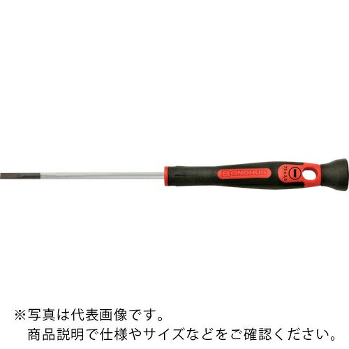 特長：ハンドルは人間工学に基づいて設計されています。ヘッドがスムースに回転するので指先で回せます。硬度とトルク値はドイツDIN格及びISO基準以上です。ブレードを差し込んでの強力な締め付け作業も可能です。仕様：刃先：［［−］］2.5軸長(mm)：150全長(mm)：243先端サイズ(mm)：2.5DIN ISO準拠(DIN ISO2380)材質／仕上：軸：クロムバナジウム鋼グリップ：ポリプロピレン　●代表画像について 商品によっては、代表画像を使用している場合がございます。 商品のカラー、サイズなどが異なる商品をイメージ画像として 使用させて頂いている場合がございます。 必ず、商品の品番と仕様をご確認のうえ、ご注文お願いいたいます。 　●お買上げ明細書の廃止について 当店では、個人情報保護と環境保護の観点から同封を廃止しております。 お買上げ明細書が必要な場合は、備考欄に「お買上げ明細必要」と 記載お願いいたします。 当店からの出荷の場合は、同封にて発送させて頂きます。 （※メーカー直送の場合は、PDFデータをメールさせて頂きます。） 　注意事項 ※商品名に【2個セット】等、数量の明記がない場合は1個での販売となります。