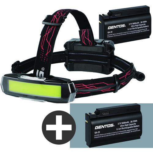 GENTOS ( ジェントス ) 充電池セット Gシリーズ ハイブリッド式広範囲照射LEDヘッドライト 280RG ( GH-280RG-SET )