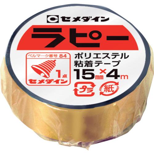 セメダイン ラピー 15mm×4m/シュリンク 金 (キラキラテープ) ( TP-259 )