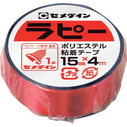セメダイン ラピー 15mm×4m／シュリンク 赤 （キラキラテープ） TP-257 TP-257 ( TP257 ) セメダイン（株）