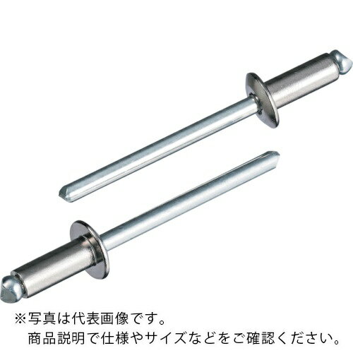 エビ　ブラインドリベット（丸頭）　ステンレス／スティール製　6−6（500本入） ( LSS66 ) （株）ロブテックス