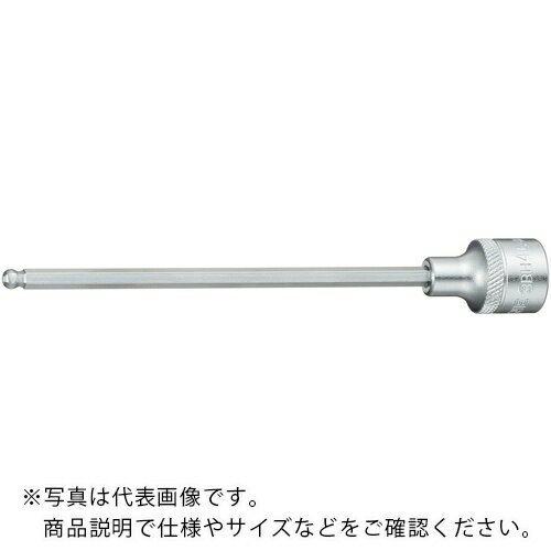 Rakuten - TONE ロングボールポイントヘキサゴンソケット 対辺寸法4mm 差込角9.5mm 長さ98mm ( 3BH-04L )
