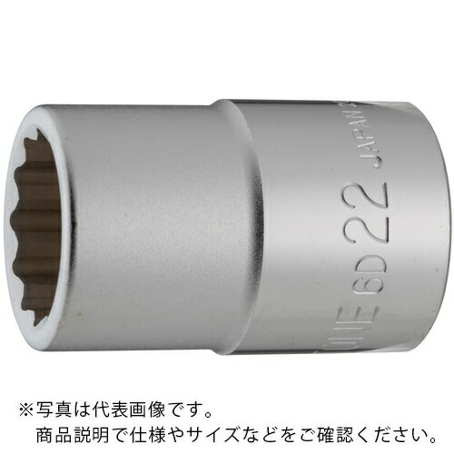 TONE ソケット(12角) 対辺寸法22mm 全長52mm ( 6D-22 )(4.0)