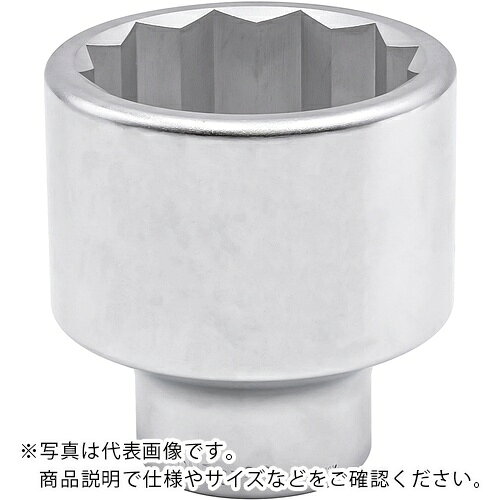 特長：スタンダードタイプで、対辺12角形状です。重工業整備まで必要なツールを取りそろえています。12角は6角よりも、ボルト頭やナットに対して2倍差し込みやすく作業効率がアップします。仕様：差込角(mm)：25.4対辺寸法(mm)：80全長(mm)：115対辺形状：12角対辺(mm)：80材質／仕上：構造用鋼　●代表画像について 商品によっては、代表画像を使用している場合がございます。 商品のカラー、サイズなどが異なる商品をイメージ画像として 使用させて頂いている場合がございます。 必ず、商品の品番と仕様をご確認のうえ、ご注文お願いいたいます。 　●お買上げ明細書の廃止について 当店では、個人情報保護と環境保護の観点から同封を廃止しております。 お買上げ明細書が必要な場合は、備考欄に「お買上げ明細必要」と 記載お願いいたします。 当店からの出荷の場合は、同封にて発送させて頂きます。 （※メーカー直送の場合は、PDFデータをメールさせて頂きます。） 　注意事項 ※商品名に【2個セット】等、数量の明記がない場合は1個での販売となります。