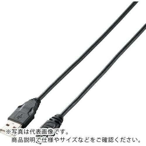 ELECOM ( エレコム ) USB2.0ケーブル A-microBタイプ 1m ブラック ( U2C-AMB10BK )