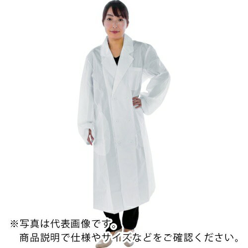 TRUSCO 【売切商品】 研究用白衣 袖口ひも入 女子ダブル L WLC-WD-L ( WLCWDL ) トラスコ中山（株）
