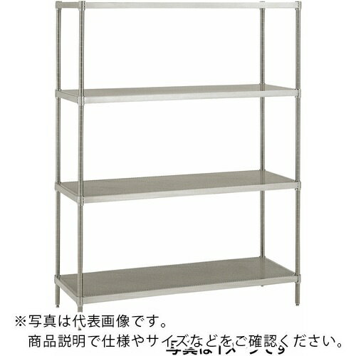 乐天商城 - ERECTA ( エレクター ) スーパーシリーズ・304パンチングソリッドシェルフ 間口1821mm×奥行460mm×高さ1384mm(P) DB無 3段 ( MSS1820PSP1390N3 )