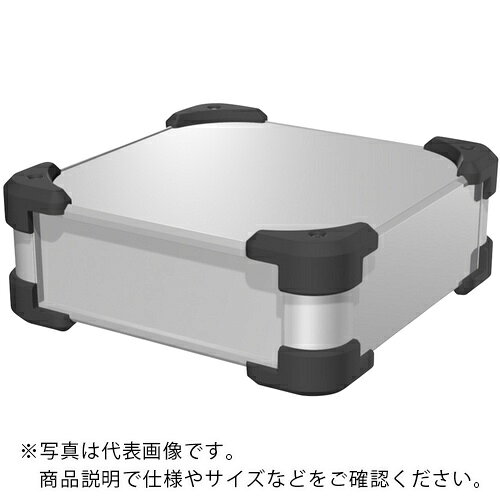 乐天商城 - タカチ ( タカチ電機工業 ) コーナーガード付アルミケース AUGシリーズ シルバー/ブラック 127×208×308mm ( AUG115-30-20-SB )