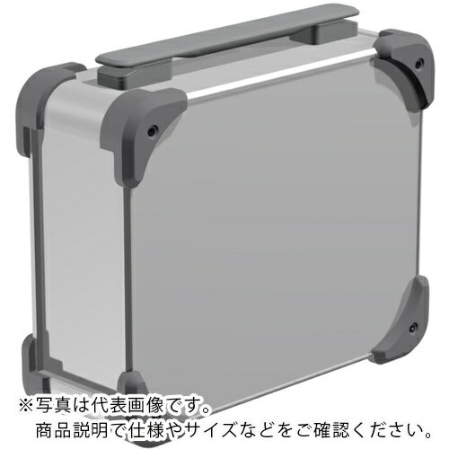 Rakuten - タカチ ( タカチ電機工業 ) コーナーガード付キャリングケース AUGHシリーズ 161×438×168mm シルバー/グレー/グレー ( AUGH149-16-43-SGG )