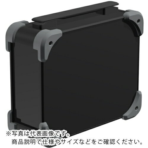 乐天商城 - タカチ ( タカチ電機工業 ) コーナーガード付キャリングケース AUGHシリーズ 233.5×438×258mm ブラック/グレー/ブラック ( AUGH222-25-43-BGB )