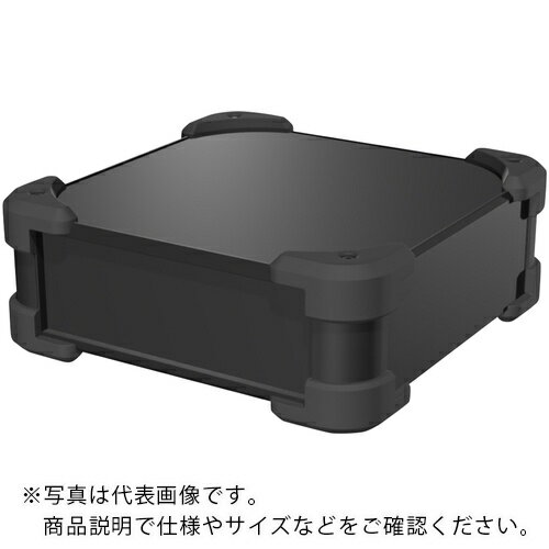 Rakuten - タカチ ( タカチ電機工業 ) コーナーガード付アルミケース AUGシリーズ 233.5×438×508mm ブラック/ブラック ( AUG222-50-43-BB )