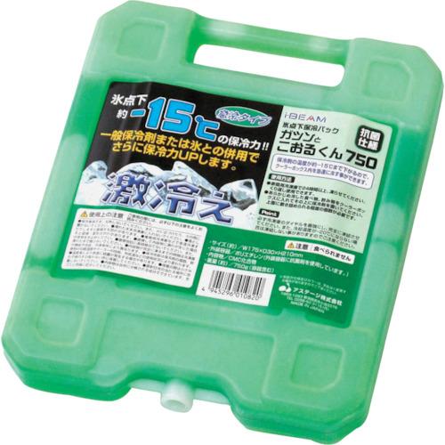 特長：急冷タイプの保冷剤です。凍らせると氷点下-15℃（表面温度）になります。持ちやすいハンドル付きです。用途：現場、アウトドア等、暑さ対策用に。食品や飲料の鮮度保持に。仕様：縦(mm)：210横(mm)：175厚さ(mm)：30幅(mm)：175本体三辺寸法W(外寸)(mm)：175本体三辺寸法D(外寸)(mm)：30本体三辺寸法H(外寸)(mm)：210奥行(mm)：210高さ(mm)：30色：緑I.BEAMガツントコオルクン750材質／仕上：外装容器：ポリエチレン（抗菌剤入）内容物：CMC化合物　●代表画像について 商品によっては、代表画像を使用している場合がございます。 商品のカラー、サイズなどが異なる商品をイメージ画像として 使用させて頂いている場合がございます。 必ず、商品の品番と仕様をご確認のうえ、ご注文お願いいたいます。 　●お買上げ明細書の廃止について 当店では、個人情報保護と環境保護の観点から同封を廃止しております。 お買上げ明細書が必要な場合は、備考欄に「お買上げ明細必要」と 記載お願いいたします。 当店からの出荷の場合は、同封にて発送させて頂きます。 （※メーカー直送の場合は、PDFデータをメールさせて頂きます。） 　注意事項 ※商品名に【2個セット】等、数量の明記がない場合は1個での販売となります。