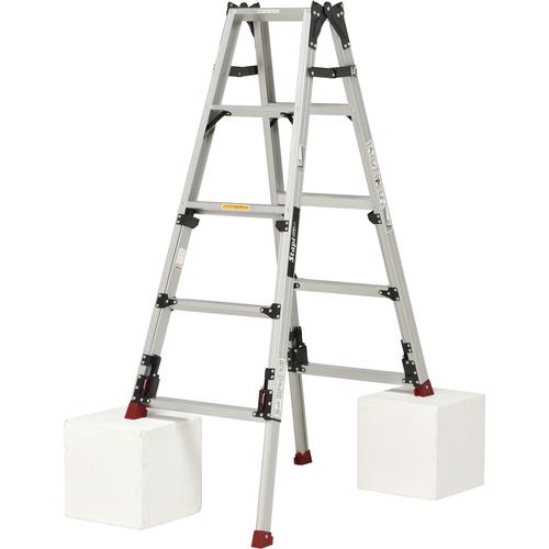 Stepladders - PiCa ( ピカコーポレイション ) 上部操作式四脚アジャスト式はしご兼用脚立スタッピーSCN型 ロングスライドタイプ ( SCN-150LB )
