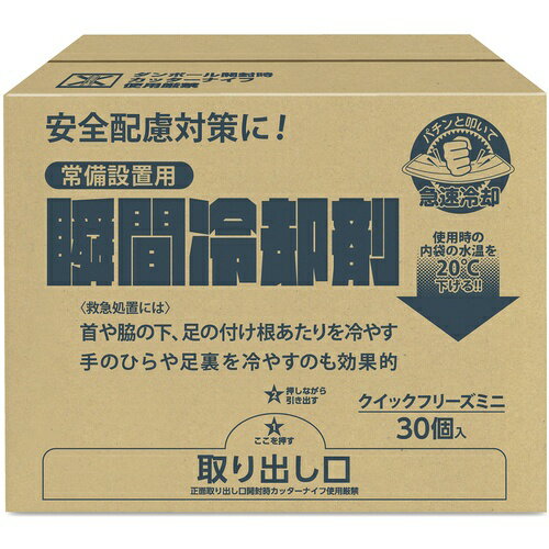 サンケイ ( サンケイ商事 ) 冷却剤 常備設置用クイックフリーズ ミニ HE 30個入り ( S3877-21T )