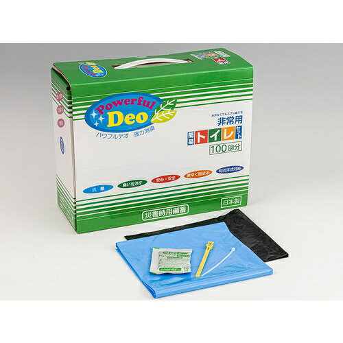 IEJ 簡易トイレ 簡易トイレセット100回分パワフルDEO ( S3872-23 ) 4個セット tkonline-12794818 トキワONLINE パッケージ画像