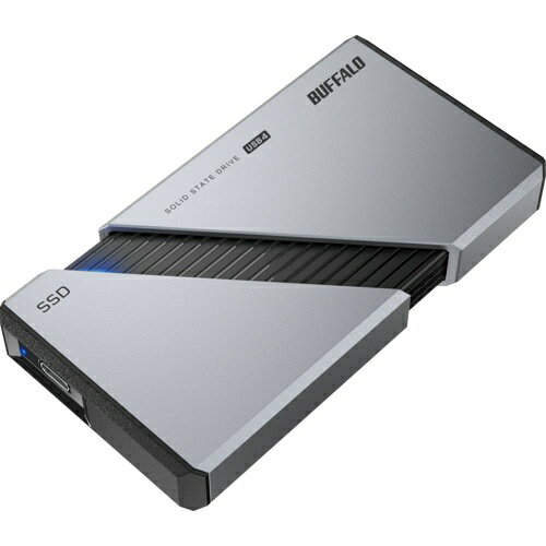 BUFFALO ( バッファロー ) PC向け USB4(Gen3x2)対応 High-End ポータブルSSD ( SSD-PE1.0U4-SA )