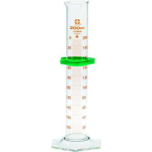 SIBATA ( 柴田科学 ) メスシリンダー スーパーグレード 200mL バンパー付 ( 023520-200 )