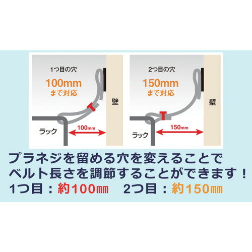 ティーエフサービス 転倒防止粘着金具 ティープレートラックラバー 引掛け粘着ゲル固定 ホワイト メタルラック 耐荷重約120kg tkonline-12202598 トキワONLINE サンプル画像3