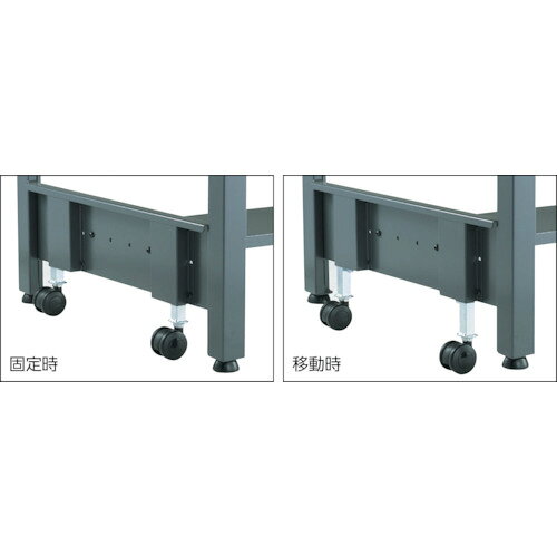 TRUSCO ( トラスコ中山 ) 中荷重作業台(500kg)CFW型 900X750XH740 基本タイプ ダー...