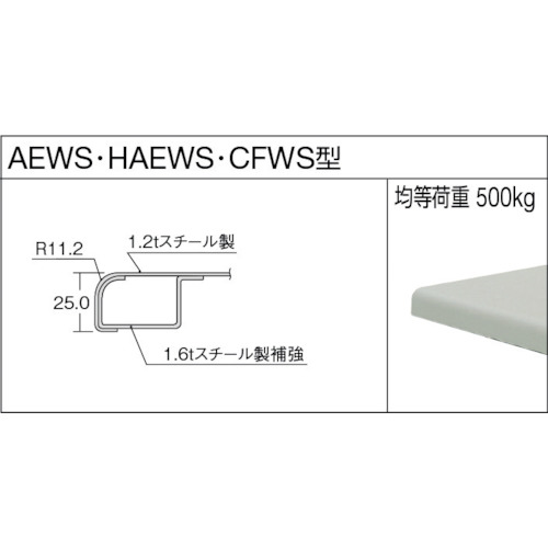 TRUSCO ( トラスコ中山 ) 中荷重作業台(500kg)CFW型 900X750XH740 基本タイプ ダー...