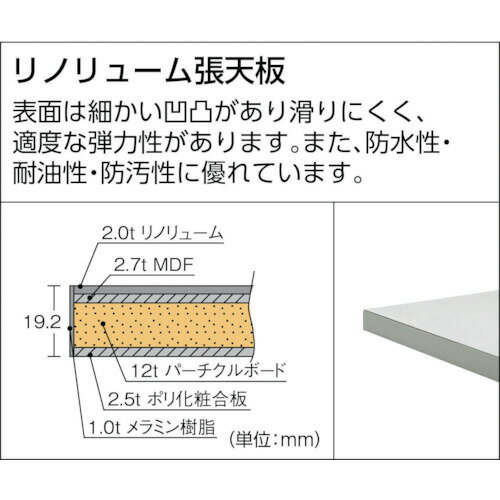 TRUSCO ( トラスコ中山 ) 軽荷重作業台(300kg)AE型 1800X750XH740 基本タイプ ヤン...