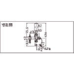 角田 ( 大阪角田興業 ) ステンレス製ハンドル縦型トグルクランプ No.40K-2S ( KC-40K-2S )