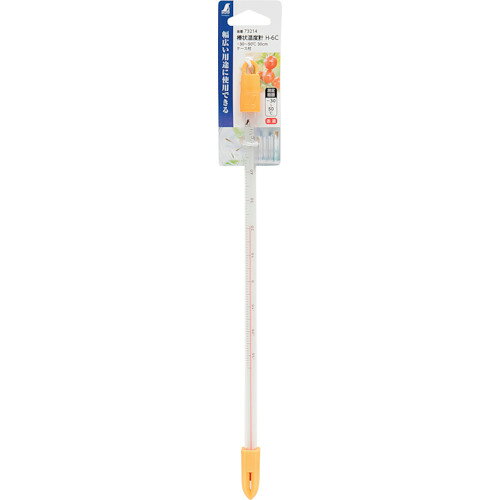 シンワ ( シンワ測定 ) 棒状温度計 H-6C -30~50℃ 30cm ケース付 ( 73214 )