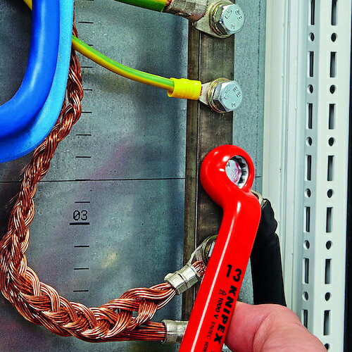 KNIPEX 絶縁片口メガネレンチ 19mm ( 9801-19 )