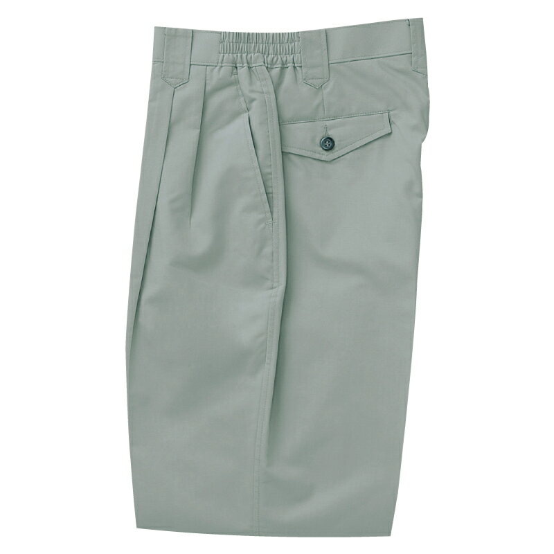 乐天商城 - サンエス 脇ゴムツータックパンツ シェイドグリーン/LLサイズ ( WA8260 67シェイドグリーン LL )