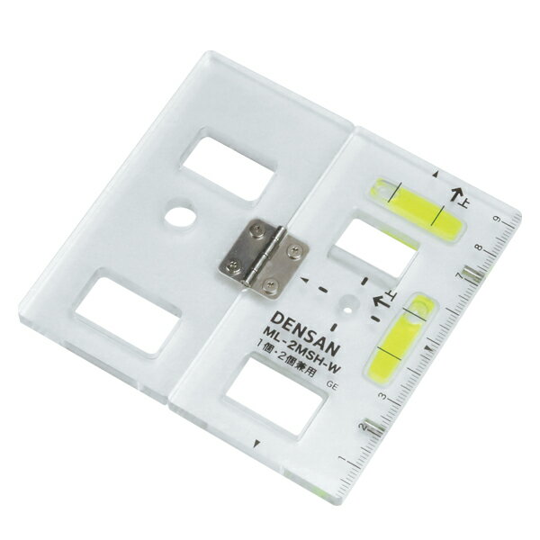 ジェフコム スイッチボックスケガキレベル（1個・2個用） ( ML-2MSH-W ) ジェフコム