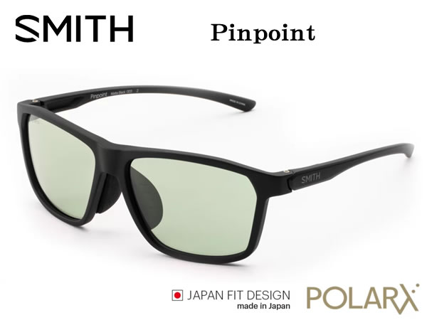 SMITH スミス アクションポーラー ピンポイント ACTION POLAR Pinpoint（フレーム：Mブラック、レンズ：X-ライトグリーン37）POLARX 偏光サングラス フィッシング