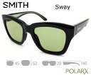 SMITH スミス POLARX Sway 偏光 Polarized ハード&マルチコート フレームカラー：Black、レンズカラー：X-Light Green 37 フィッシング