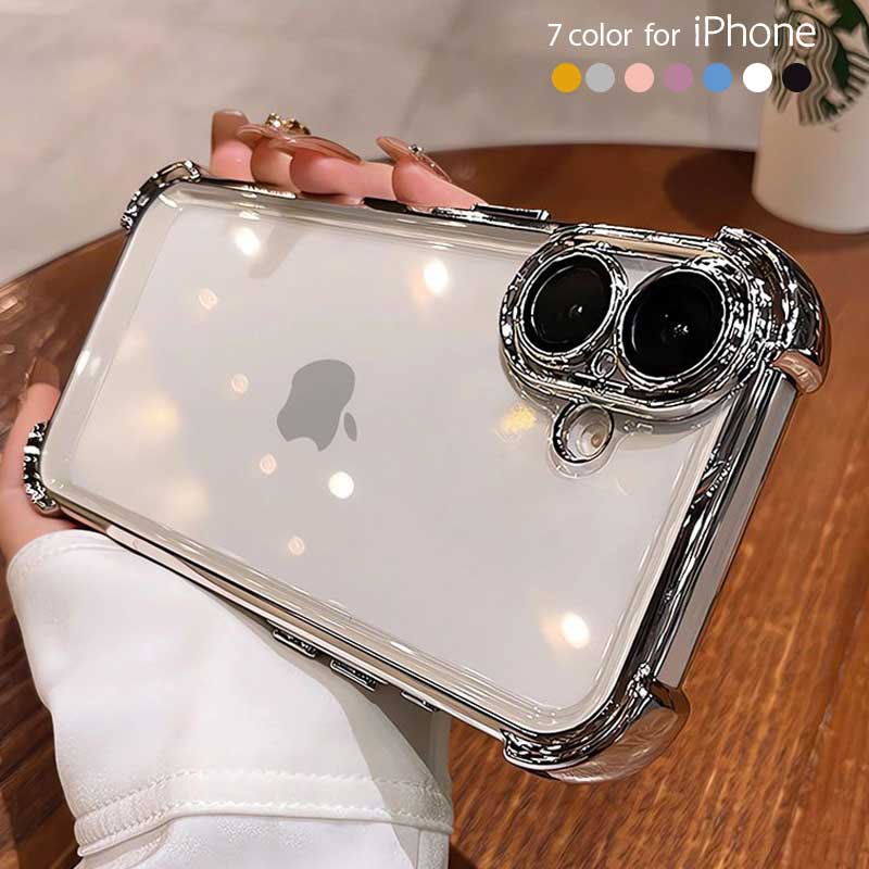Rakuten - iphone17ケース レンズカバー iphone17pro ケース メッキ加工 キラキラ iPhone17promaxケース iphone air ケース iPhone16promax 16pro 16ケース 15pro iPhone15 耐衝撃 スリム 14 14pro 13 pro 12 12pro 11 pro 携帯カバー お洒落 可愛い 女子 大人女子クリア レンズ保護