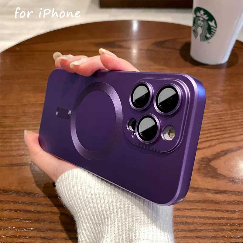 Rakuten - iPhone air ケース iPhone17proケース パープル iphone17promax ケース MagSafe対応 iPhone17ケース レンズカバー付き レンズ保護 16promax 16proケース iPhone16 15promax 15pro 15 耐衝撃 スリム 14 14pro 13 pro 12 12pro お洒落 可愛い 女子 大人女子 メタル感 メッキ