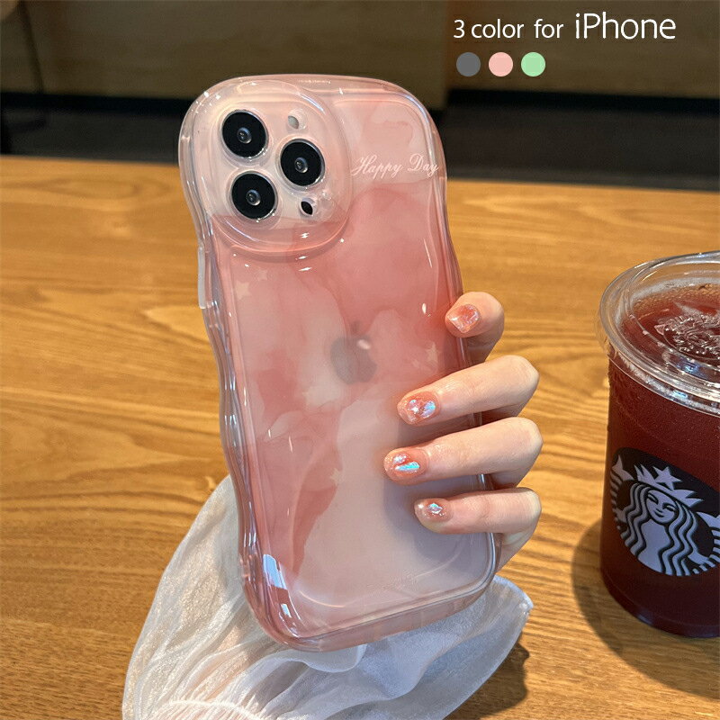乐天商城 - iphone15ケース ピンク 15pro 15promax iphone14ケース14proケース 14promaxケース iphone15 13 13pro 13promax 12 12pro 12promax 11 11promax 高級感 おしゃれ かわいい 韓国風 耐衝撃 クリア 透明 女性 大人女性 半透明 浪