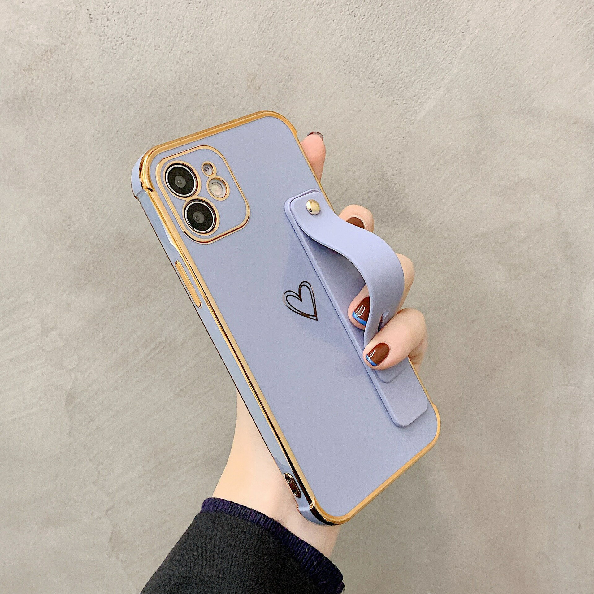 Rakuten - iphone16promaxケース ベルト付き スタンド 耐衝撃 スリム iPhone16pro ケース iPhone16ケース iphone15ケース 15pro iphone14 13mini pro 12mini iphone12 12pro iphone11 pro max 8 7 xs xr 携帯カバー ハート サイドメッキ処理 お洒落 可愛い 大人女子 iphoneケース