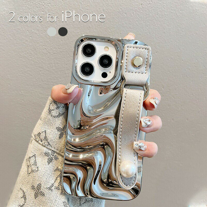 乐天商城 - iPhone 14 pro ケース ベルト付き iphone14 promax ケース スタンド 機能 iphone 154ケース 耐衝撃 iphone14pro ケース シンプル 大人女子 女子 可愛い オシャレ 高級感 メッキ加工 高級感 パール 落下防止 韓国 14 14pro 14promax 13 13pro 13promax 12 12pro 12promax 11