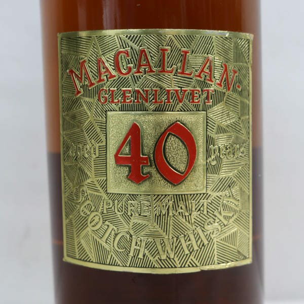 ゴードン＆マクファイル マッカラン グレンリベット 40年 ゴールドラベル 43% 750ml スコッチ ウイスキー GORDON&MACPHAIL 古酒 【中古】