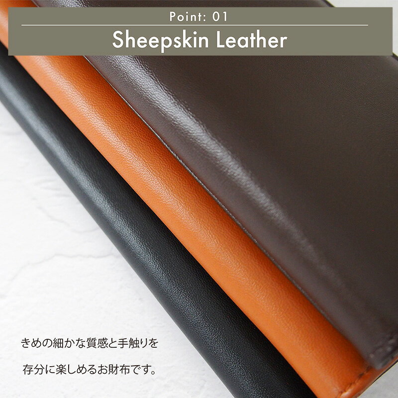 Arnold Palmer アーノルドパーマー 長財布 シープスキン 財布 メンズ長財布 スリム 小銭入れ 羊革財布 レザー財布 薄型 スリム財布 スリム長財布 ウォレット メンズ 束入れ 薄い財布 うすいサイフ 羊革 男性長財布 ビジネス 送料無料 4ap3203