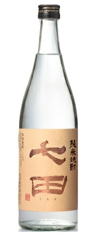 商品詳細 商品名 七田 純米焼酎 製造元 天山酒造 生産地 佐賀県小城市 原材料 米（山田錦）米麹 内容量720ml 麹 黄麹 度数 25度 蒸留法 減圧蒸留 特徴 日本酒でお馴染みの天山酒造から常務の七田さんがプロデュース第2弾純米焼酎です。低温醗酵・減圧蒸留の特徴を生かし、吟醸の風味を十二分に引き出した本各純米焼酎です。柔らかく豊かな風味、自然の味がしっかりと伝わります。 　　