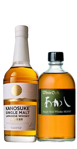 シングルモルト嘉之助48％×ホワイトオーク シングルモルト あかし　2本セット カートン入り