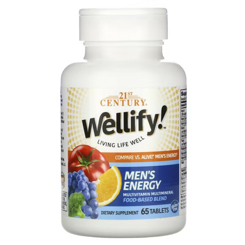 21st Century Wellify （ウェリフィ！）メンズエナジー マルチビタミン マルチミネラル 65粒