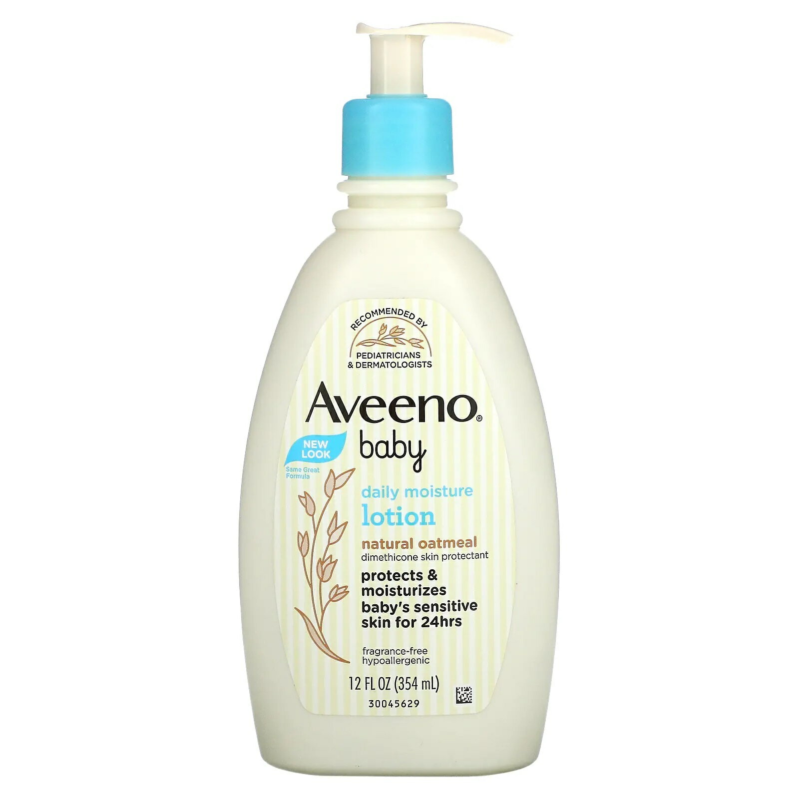 AVEENO ベビー デイリーモイスチャーローション 無香料 12液量オンス (354 ml)