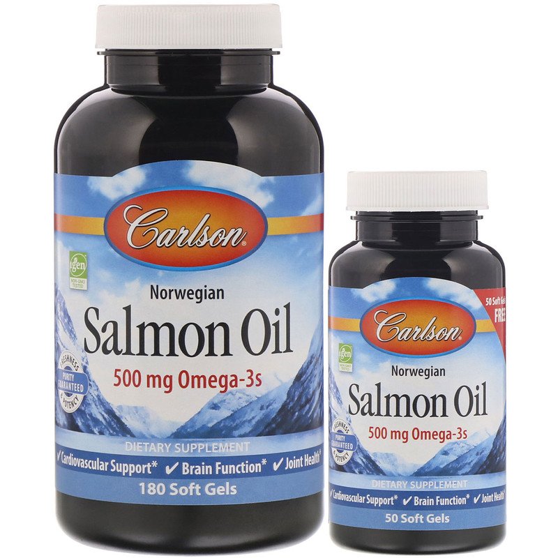 ■ご使用の目安　Take two or more soft gels daily, AT MEALTIME.■英語商品名　Norwegian Salmon Oil (1000mg) 180+50 Shrink Wrap 230 sgels■メーカー名　CARLSON社■内容量　230ソフトジェルカプセル■商品総重量　450.8g■成分内容（2ソフトジェルカプセル中)Calories 18　Calories from Fat 18　Total Fat 2g 3　Cholesterol 20mg 6　Vitamin E Natural 20IU 67　Omega-3 Fatty Acids 750mg　EPA 360mg　DHA 250mg　Soft gel shell: beef gelatin、glycerin、water.　These statements have not been evaluated by the FDA. This product is not intended to diagnose、treat、cure or prevent any disease.　 1) 広告文責　池田昭広　050-3593-7343 2) メーカー名　CARLSON 3) 原産国　アメリカ合衆国 4) 商品区分　健康食品　　