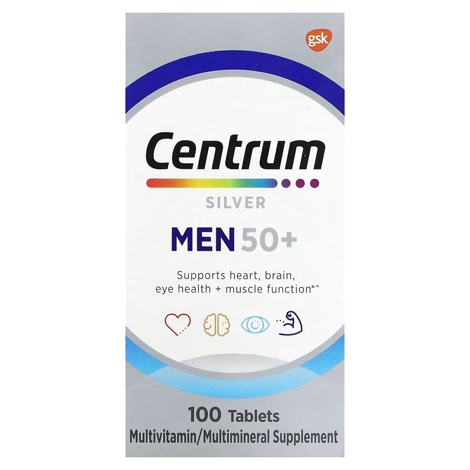 Centrum　セントラムシルバー 50歳以上男性向け マルチビタミン　100錠