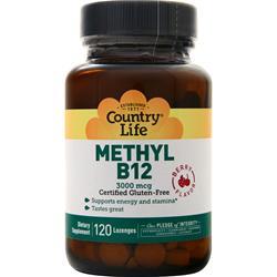 COUNTRY LIFE社　スーペリアB-12　(3000mcg)・ベリー　120錠