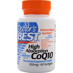 DOCTOR'S BEST社　高吸収コエンザイムQ10 バイオペリン配合 (100mg) 60ソフトジェルカプセル